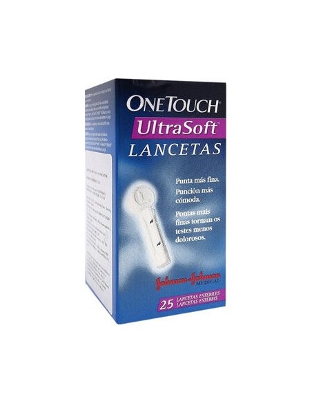 One Touch Ultrasoft 25 Lancetas