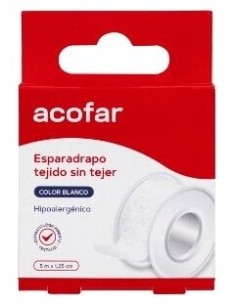 Acofar Esparadrapo Tejido Sin Tejer Blanco 5X1,5Cm 1Ud