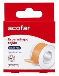 Acofar Esparadrapo Tejido Color Piel 5X2,5Cm 1Ud