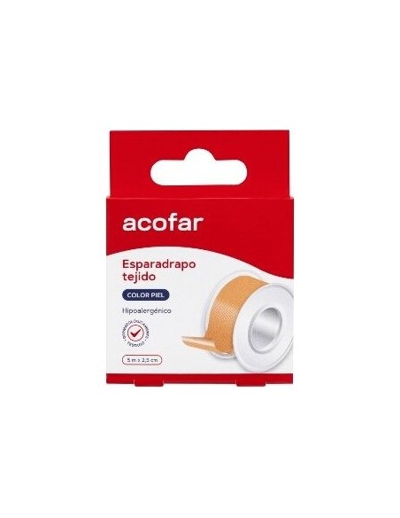 Acofar Esparadrapo Tejido Color Piel 5X2,5Cm 1Ud