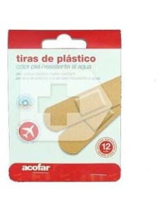 Acofar Apósito Adhesivo Plástico Viaje 12 Tiras