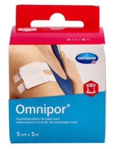 Omnipor Esparadrapo Hipoalergénico De Papel 5Cmx5M