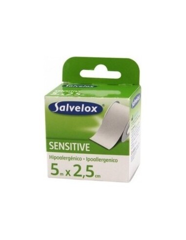 Salvelox Sensitive Esparadrapo 5Mx2,5Mm 1Ud