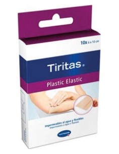 Tiritas Plastic Elastic Apósito Adhesivo 10X6Cm 10Uds