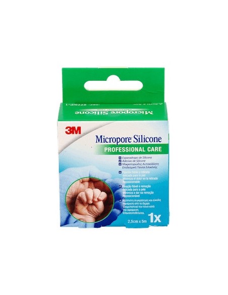 3M Esparadrapo Hipoaler Silicona 2,5X5Cm