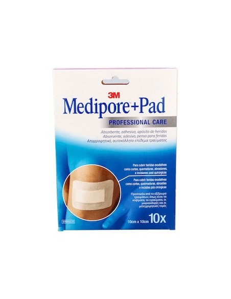 3M Medipore+Pad 10 Apos Esteril 10X10Cm
