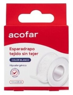 Acofar Esparadrapo Tejido Blanco 5X2,5Cm