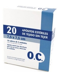 Oc Gasa Esteril Tejido Sin Tejer 7.5 X 7.5Cm 20Uds