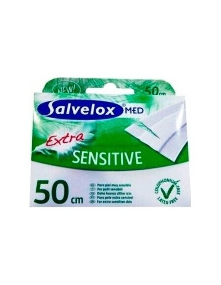 Salvelox Med Extra Sensitive Adhesivo 1 Aposito 50 Mm X 6 Mm