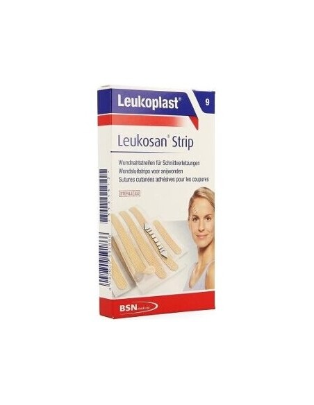Leukosan Strip Sutura Cutanea Esteril 9 Tiras 2