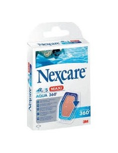 Nexcare® Aqua 360º Tiras Adhesivas Maxi 10X6Mm 5Uds