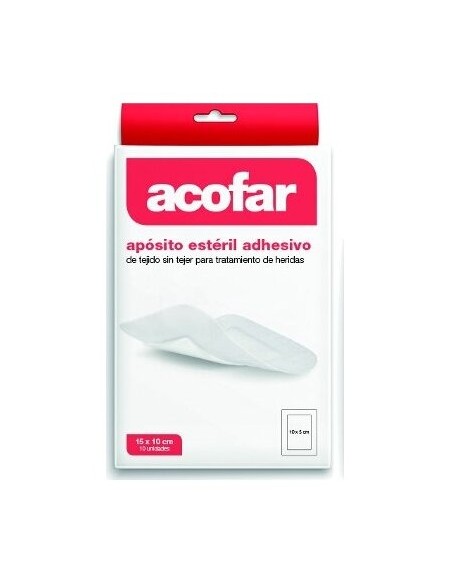 Acofar Apósito Estéril Adhesivo 15X10Cm 10Uds