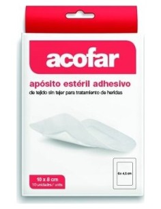 Acofar Apósito Estéril Adhesivo 10X8Cm 10Uds