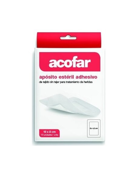 Acofar Apósito Estéril Adhesivo 10X8Cm 10Uds