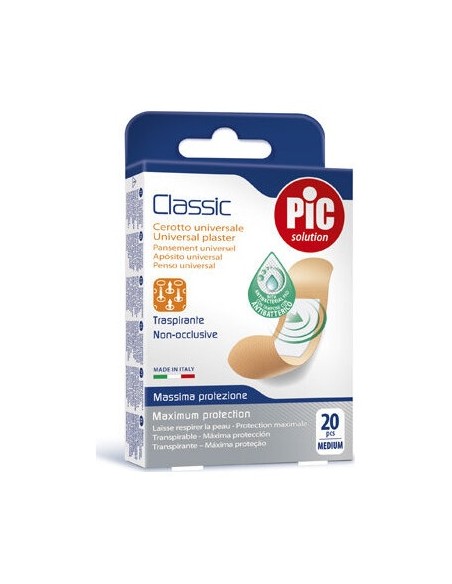 Pic Classic Apósito Adhesivo Con Bactericida 19X72Mm 20Uds