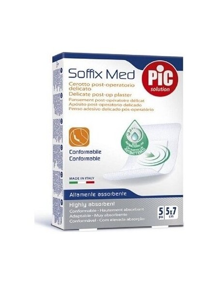 Pic Aquabloc Apósito Estéril Post Operatorio Con Bactericida 5X7Cm 5Uds