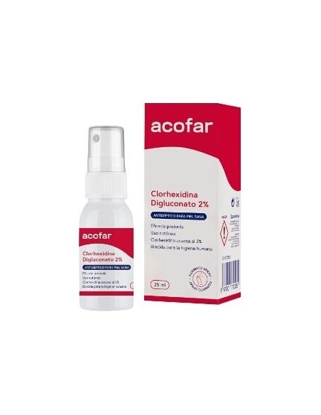 Acofar Clorhexidina 2% Spray Topico 25Ml