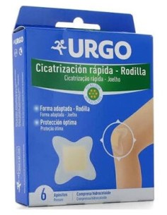 Urgo Cicatrización Rápida Hidrocoloide Apósitos Rodilla 6Uds