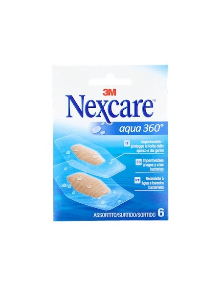 Nexcare® Aqua 360º Tiras Adhesivas Bolsillo 6Uds