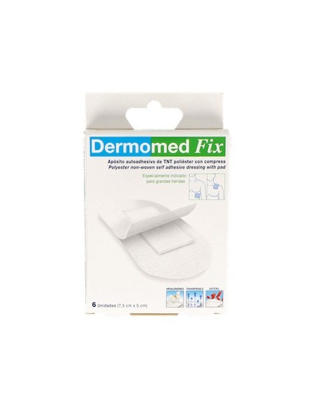 Dermomed Fix 6 Apósitos De 9X5 Centímetros