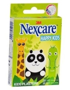 3M Nexcare Active Happy Kids Aposito Adhesivo Animals 10Uds