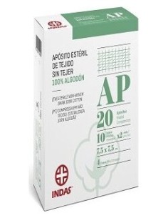 Indas Aposito Sin Tejer 7.5X7.5Cm 20 Unidades