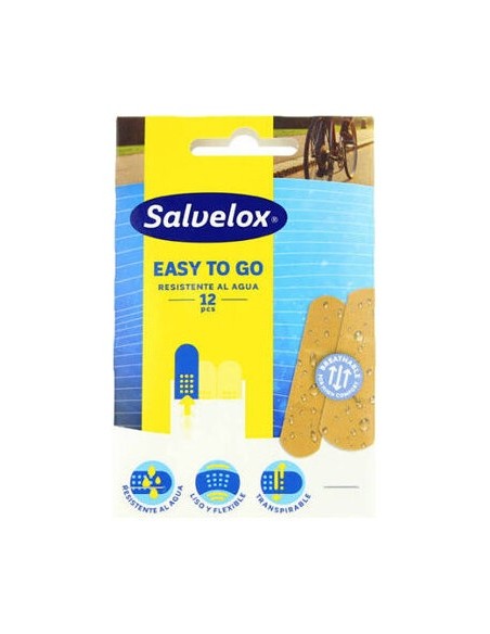 Salvelox Easy To Go Aposito Adhesivo Resistente Al Agua 12Uds