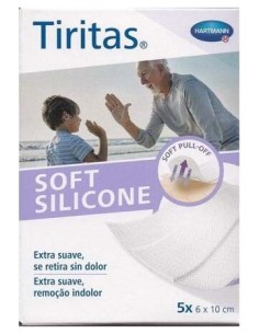 Tiritas Soft Silicone Ap Adhe 6X10Cm 5Ud
