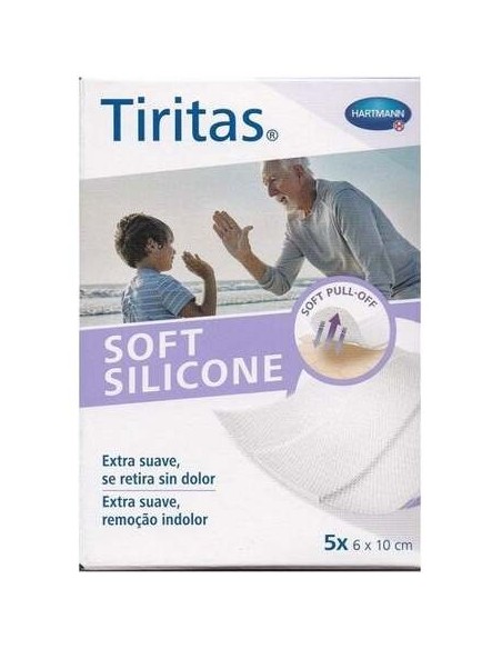 Tiritas Soft Silicone Ap Adhe 6X10Cm 5Ud