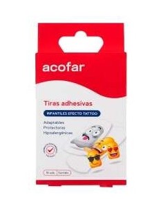 Acofar Tiras Infantiles  Tattoo Emoji 16 U