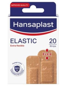 Hansaplast Elastic Aposito Adhesivo 2 Tamaños 20 Strips