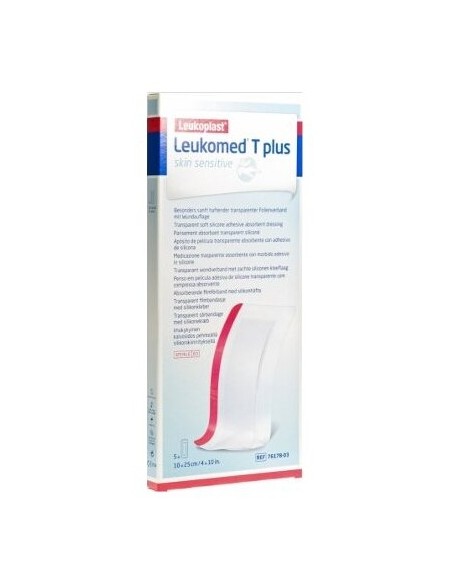 Leukomed T Plus Skin Sensitive 10X25Cm 5 Uds
