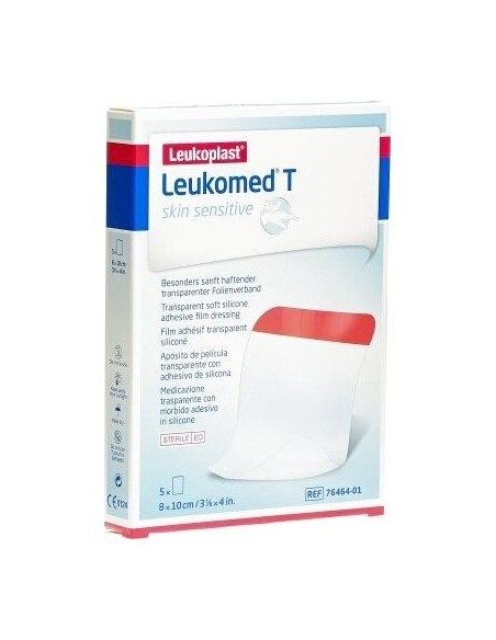 Leukomed T Plus Skin Sensitive 8X10Cm 5 Uds