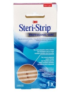 Steri Strip Tiras De Sutura Cutánea 75Mm X 6Mm