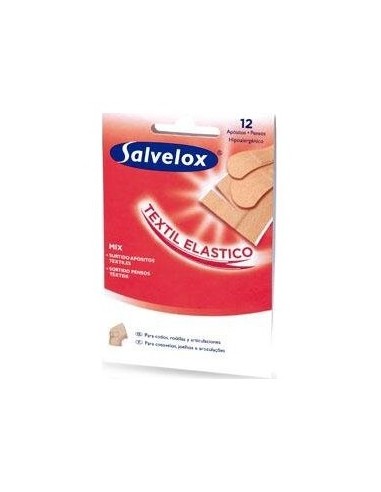 Salvelox Apósito Adhesivo Tela Surtido 12Uds