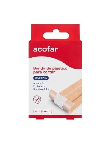 Acofar Tiritas Hipoalerg Piel 10X6Cm 10U