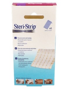Steri Strip Tiras De Sutura Cutánea 75Mm X 3Mm