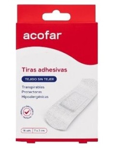 Acofar Apósito Adhesivo Hipoalergénico Tejido 16Uds