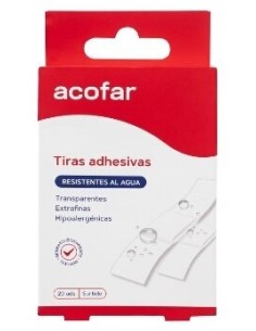 Acofar Tiritas Transparente Res Agua 20U