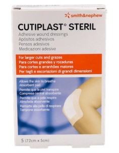 Cutiplast® Apósito Estéril 7,2 Cm X 5 Cm 5Uds