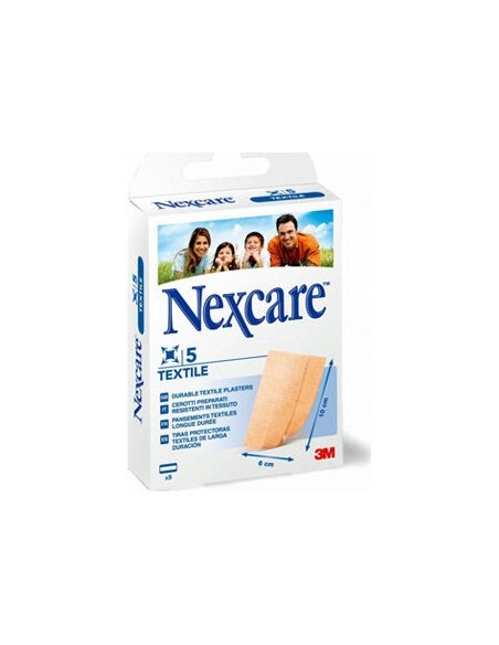 Nexcare® Textile Strips Tiras Adhesivas 10X6Cm 5Uds