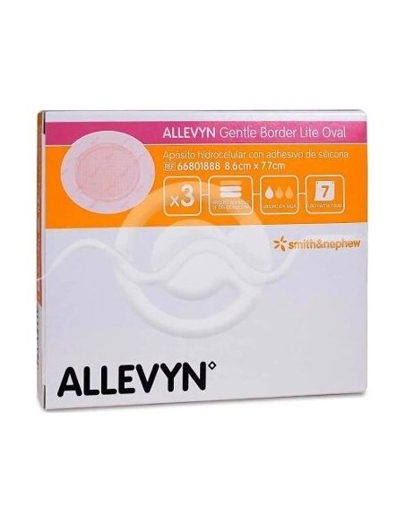 Allevyn Gentle Border Oval 8,6X7,7 Cm 3U