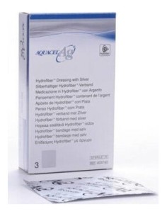 Aquacel Ag Plata 2,5X45 Cm 3 Apositos