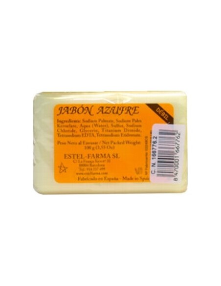 Jabón Estel Farma Azufre Débil 5% 100G