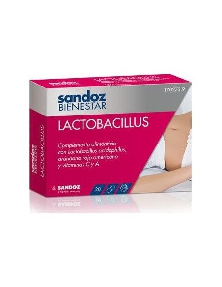 Sandoz Bienestar Lactobacillus 20 Unid