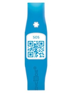 Silincode Pulsera Sos Qr Color Azul T-S 1Ud