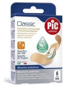 Pic Classic Apósito Adhesivo Con Bactericida Dedos 60Uds
