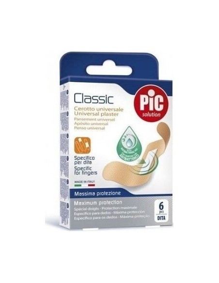 Pic Classic Apósito Adhesivo Con Bactericida Dedos 60Uds