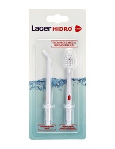 Lacer Irrigador Bucal Eléctrico Recambios Hidro 2Uds
