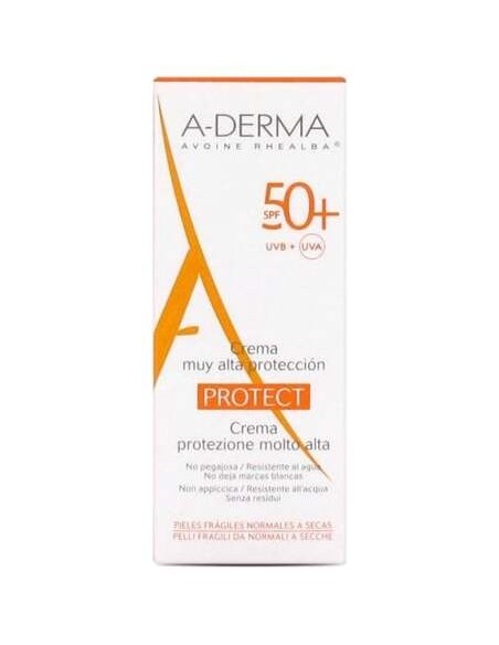 A-Derma Crema Fotoprotectora Spf50 Para Pieles Normales Y Secas 40Ml